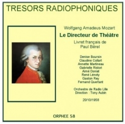 Trésors radiophoniques - Mozart - Le directeur de théâtre ORTF 1958