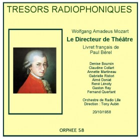 Trésors radiophoniques - Mozart - Le directeur de théâtre ORTF 1958 - Orphée 58